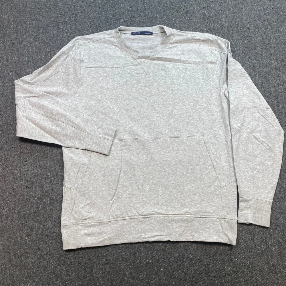 B Draddy Sweatshirt Sz L Mens Crewneck Kangaroo Pocket Configure Partners Logo